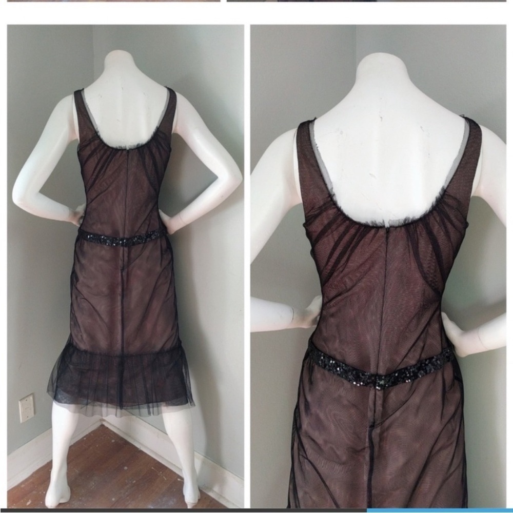 Vera Wang Black Midi Dress - Picture 7 of 7
